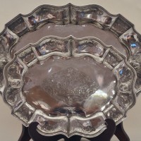 Antique Silver Oval Dishes Antique Silver Oval Dishes