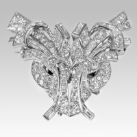 Diamonds Double Clip Brooch Diamonds Double Clip Brooch